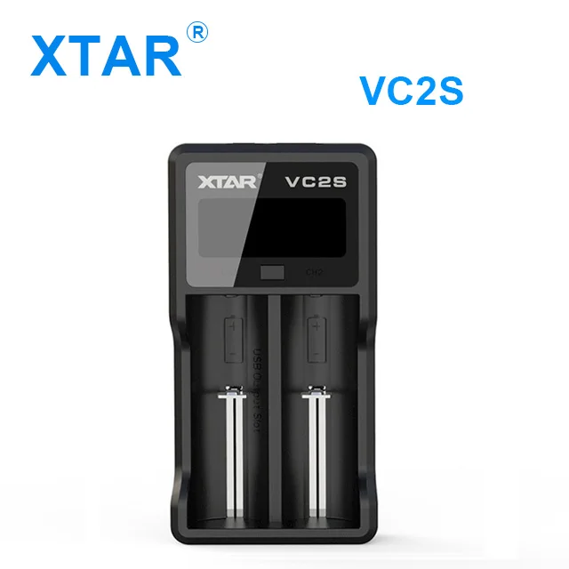 VC2S XTAR VC2 VC2 плюс VC4 VC2S VC4S батарея зарядное устройство для 10440/16340/14500/14650/18350/18500/18650/18700/21700/20700/17500 - Цвет: VC2S