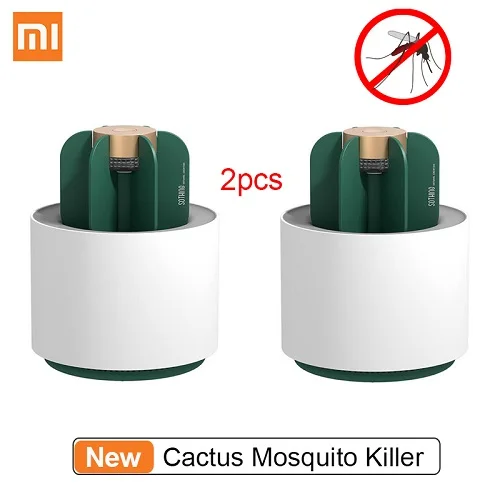 2pcs cactus mosquito Xiaomi Mijia Sothing лампа-убийца насекомых подвижная портативная бездымного запаха Xiaomi умный дом кактус убийца комаров - Цвет: 2pcs cactus mosquito