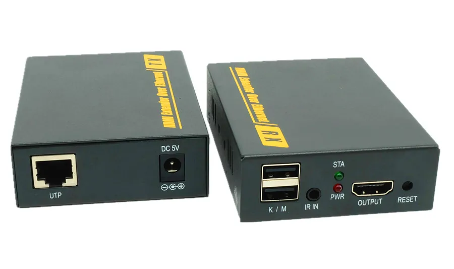 HD HDMI KVM удлинитель по TCP IP Поддержка ИК сети IP KVM удлинитель USB HDMI 150 м по UTP/STP RJ45 KVM удлинитель CAT5 CAT6