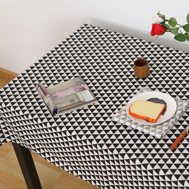 

Pure Cotton Table Cloth Edinburgh Plaid Printed Table Cover Home Decorative Embroidered Table Cover coffee toalha de mesa