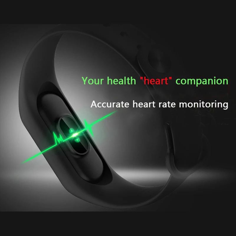 LED Smart Bracelet Heart Rate Monitor Bluetooth Watch Rubber Digital Sport Men Watches Wristband for Android IOS | Наручные часы