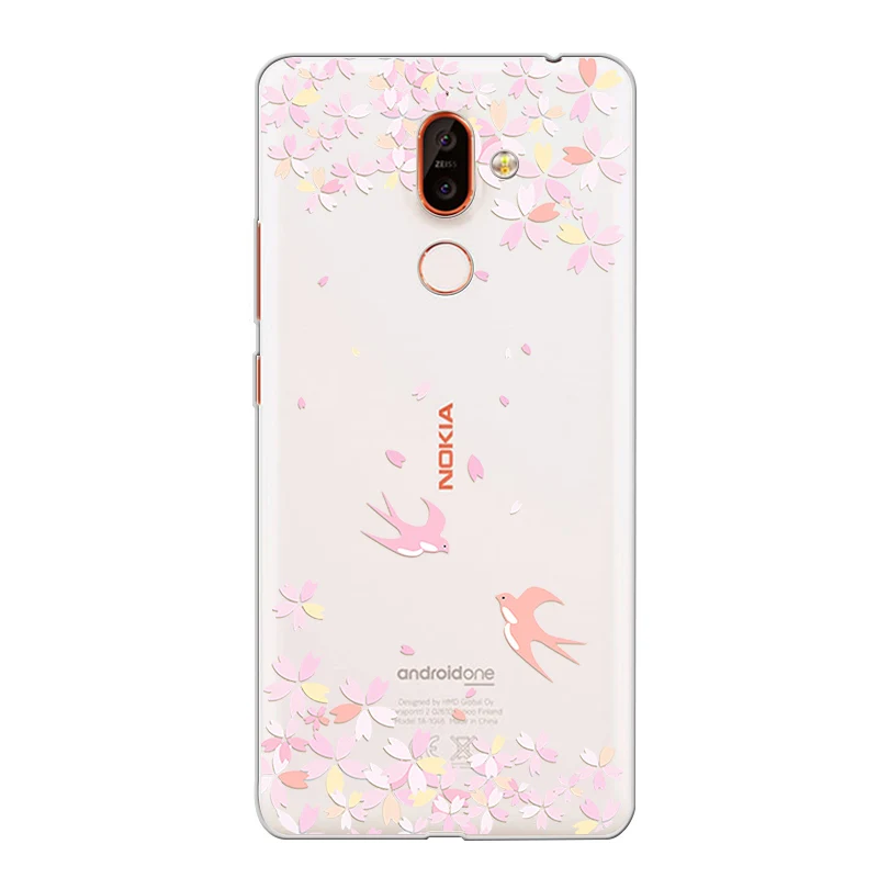 Ciciber чехол для телефона Nokia 9 PureView 1 2 3 5 6 7 8 Sirocco мягкая задняя крышка из ТПУ Plus Flower |