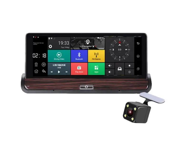 Зеркало видеорегистратор JanDeNing с сенсорным экраном 7 0 дюйма 3G Wi Fi bluetooth HD 1080P|dual