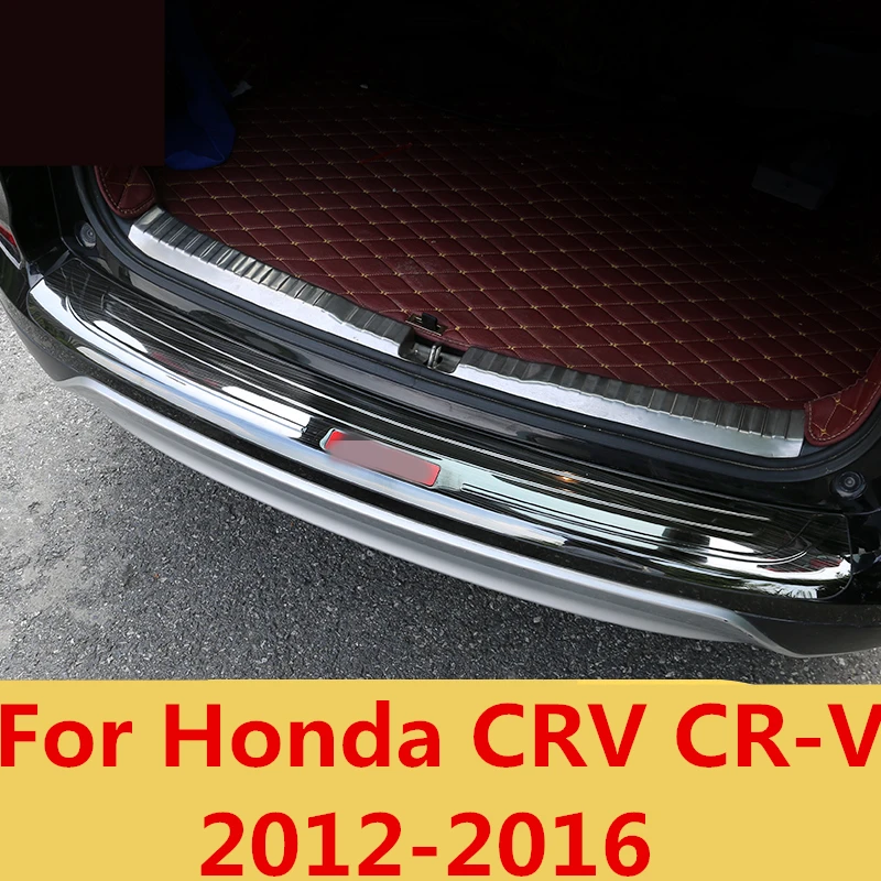 Накладки на бампер для Honda CRV нержавеющая сталь салона заднего вида багажника