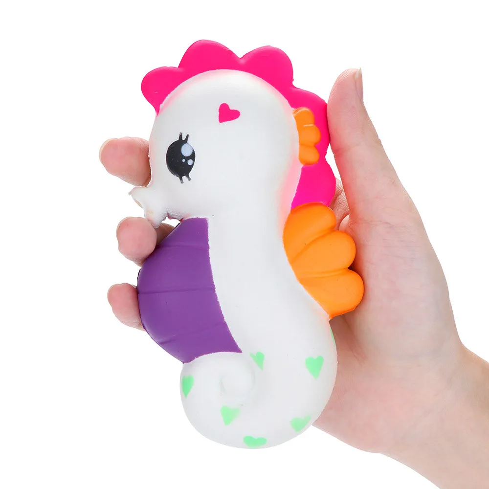 Squishy Slow Rising Squeeze Kid Toy Soft Adorable Seahorse Cream Scented Stress Relief Toys | Игрушки и хобби