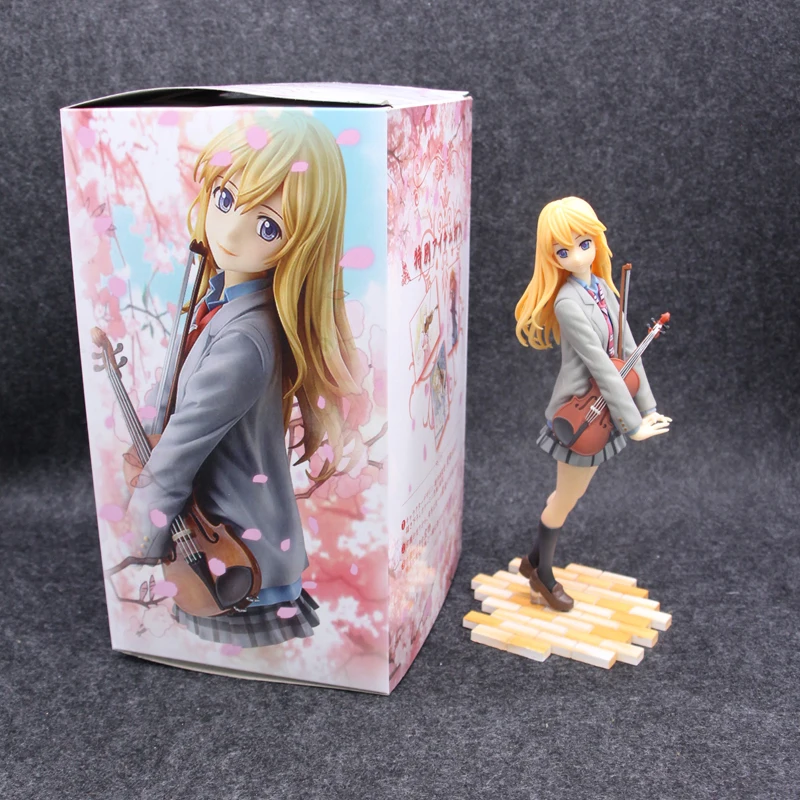 Anime Your Lie in April Miyazono Kaori 1/7 Scale Painted PVC Figure Collectible Model Toy 20cm