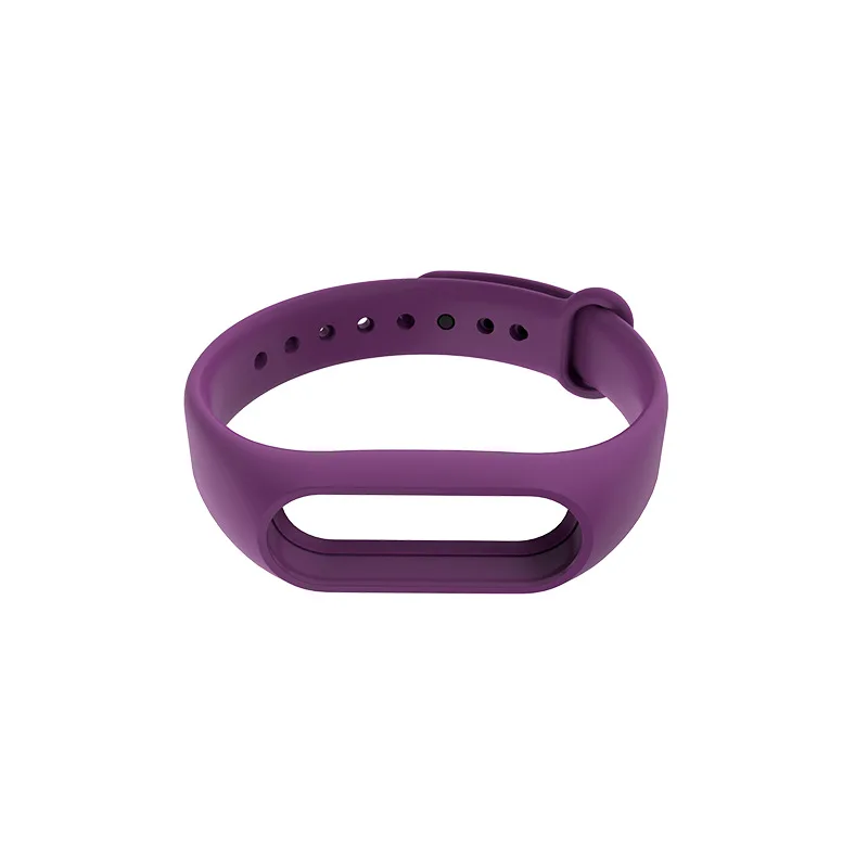 Purple Xiaomi mi band 2 ремешок на запястье Сменный ремень силиконовый цветной браслет для mi Band 2 умный Браслет для Xiao mi аксессуары - Цвет: Purple