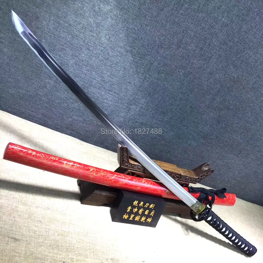 Меч героя ручной работы японский 1060 углеродистая сталь самурайский Катана