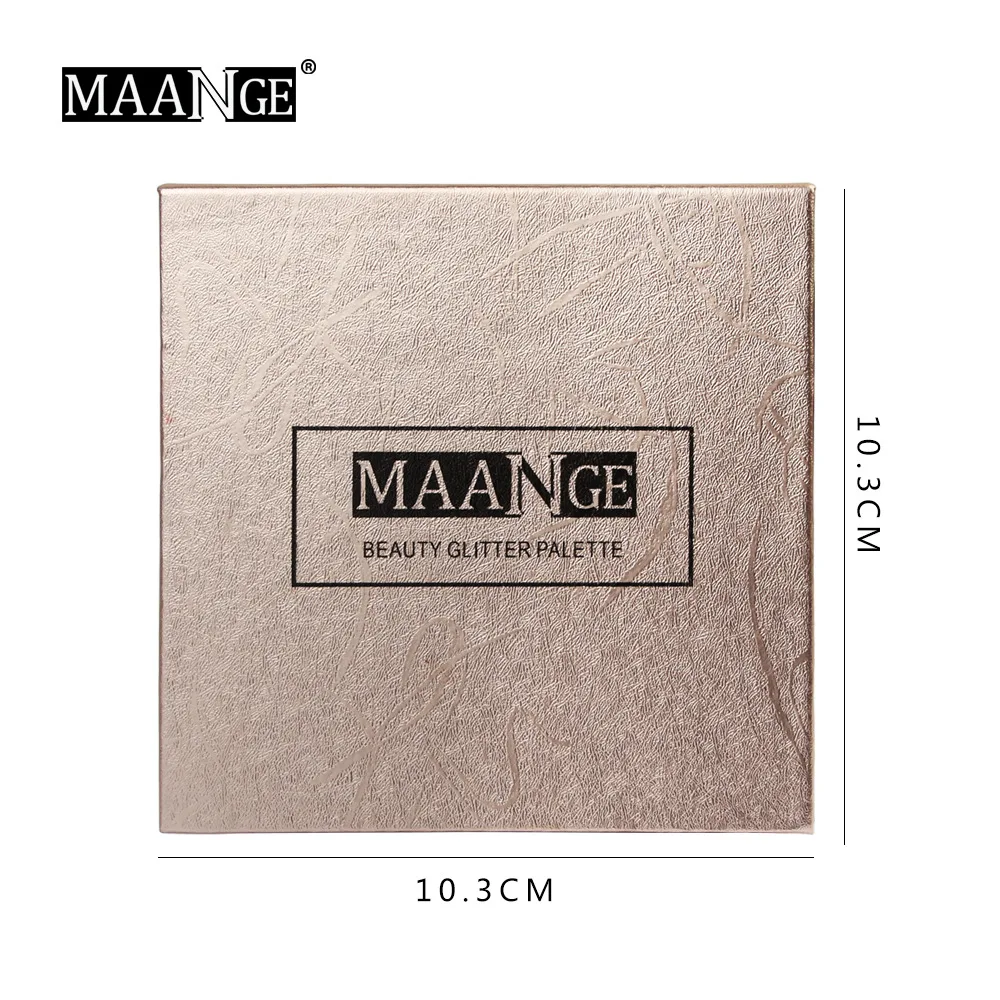 Палитра теней для век MAANGE 9 цветов нюдовые блестящие тени водостойкая косметика