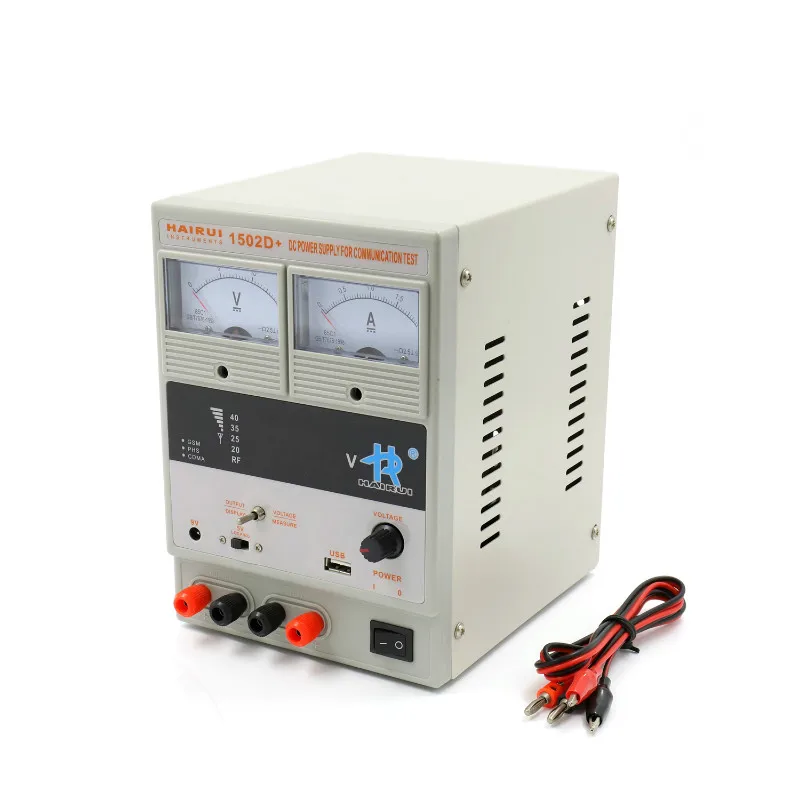 HAIRUI 1502D + DC источник питания 110В/220В 2А светодиодный цифровой дисплей Регулируемый