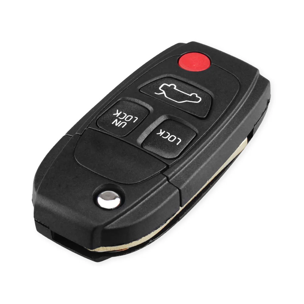 Чехол KEYYOU для Volvo XC70 XC90 V50 V70 S60 S80 с 4 кнопками и откидной крышкой|Ключ от авто| |