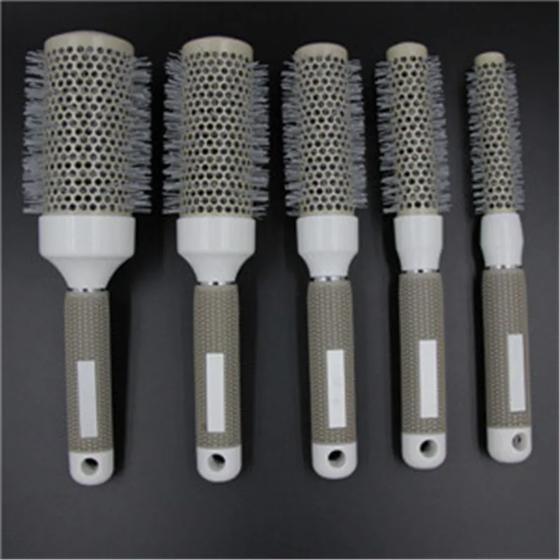 Круглая щетка для волос керамическая и нейлоновая вьющаяся расческа Массажная