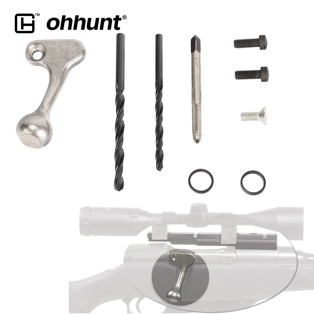 Ohhunt Tactical Mosin Nagant полированная нержавеющая сталь болт ручка изогнутые детали, болт адаптер наборы Аксессуары для охотничьей винтовки
