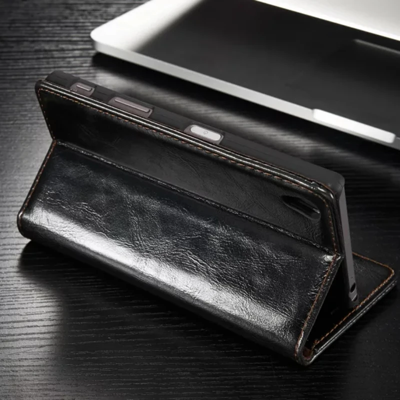 CrazyU Для Sony Xperia Z5 Premium case откидная Крышка С Подставкой Plus 5.5 ''Leather Case Держатель
