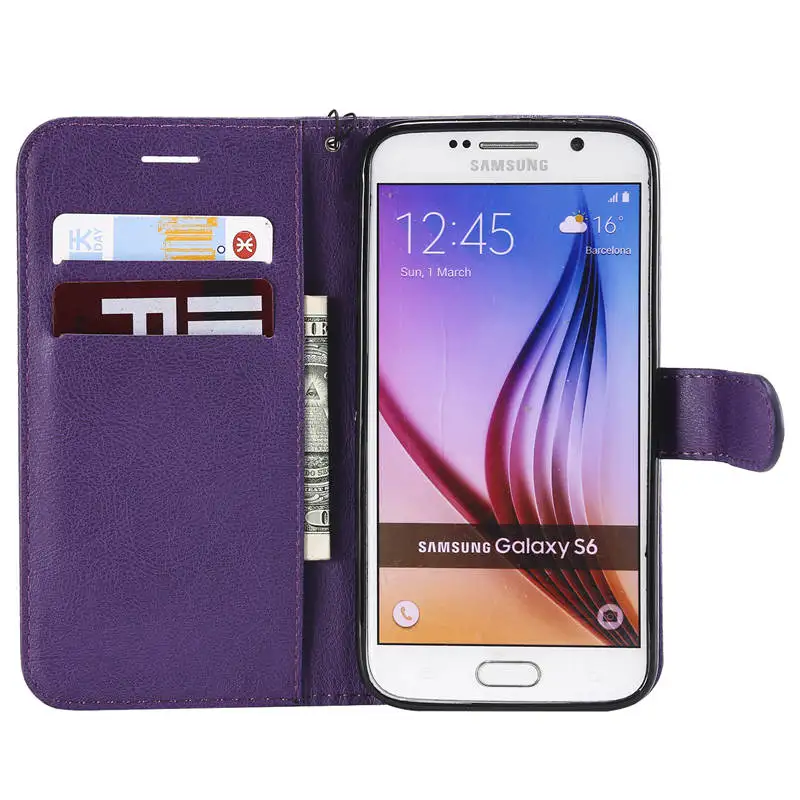 Чехол для Samsung Galaxy S6 G925F из искусственной кожи с откидной крышкой G925 SM S