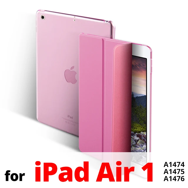 Чехол для iPad Air 1 2 ультра тонкий магнитный складной стенд из искусственной кожи чехол для iPad 5 6 умный чехол для iPad Air 1 Air 2 9,7 чехол - Цвет: Rose Red for Air 1