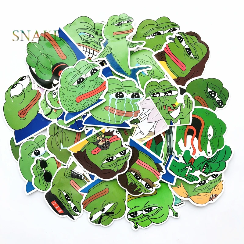 42 шт./лот Pepe Sad забавная Автомобильная наклейка для автомобиля ноутбука багаж