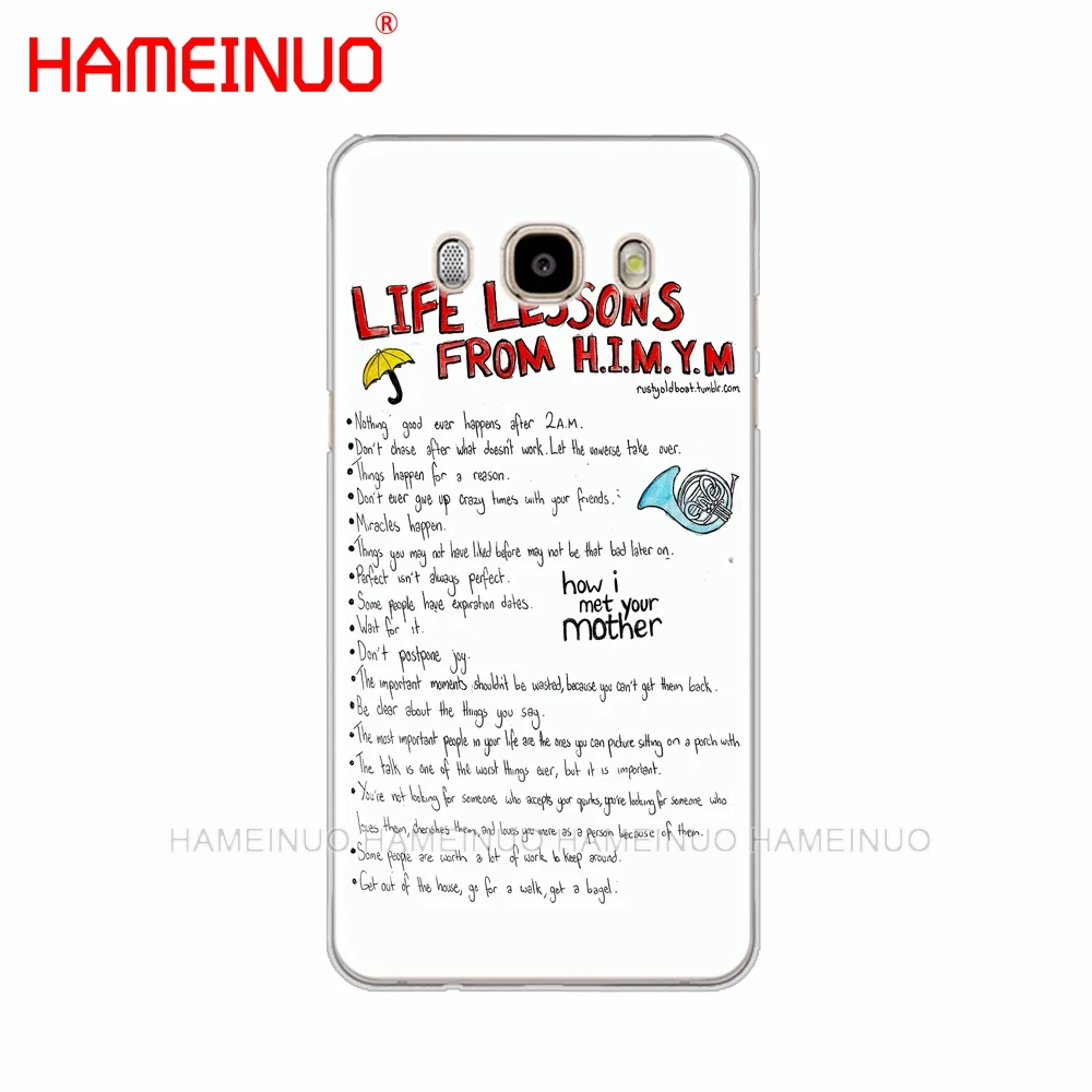 HAMEINUO Как я встретил вашу маму himym цитаты чехол для телефона Samsung Galaxy J1 J2 J3 J5 J7 MINI ACE