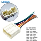 Автомобильный радиоприемник LEEWA, адаптер жгута проводов для Mitsubishi LancerGalantOutlander3000GTDiamanteMirageMonteroEnterprise