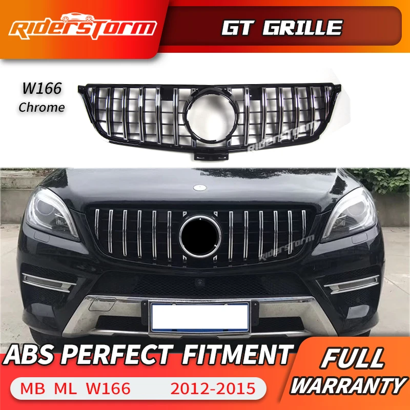 GT Style Передняя решетка для ML Class W166 R класса 2012-15 ML300 ML320 ML350 ml400 ML450 | Автомобили и
