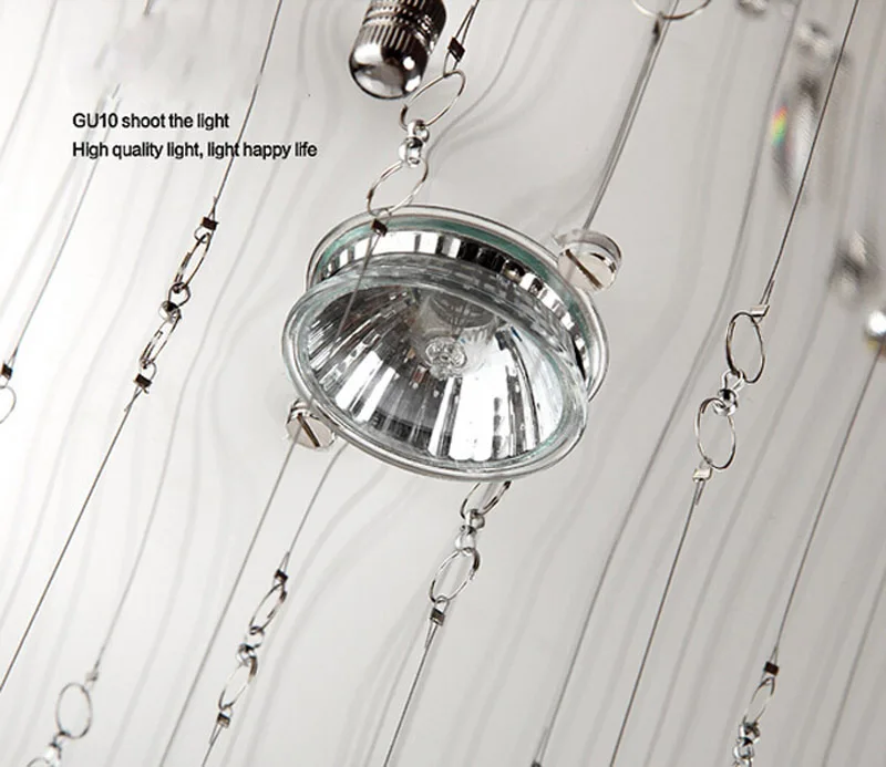 Двойные светильники для лестниц ультра плотные хрустальные K9 Светильники люстры