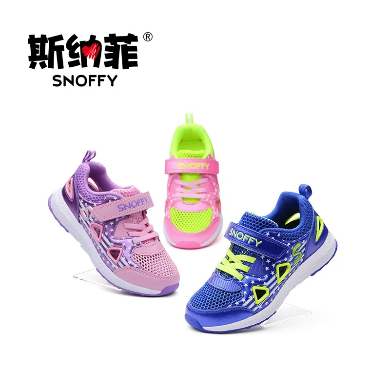 

Snoffy Spring Children Shoes Mesh Breathable Girls Fashion Sneakers Kids Sport Shoes Hollow Casual Girls Running Shoes TX186