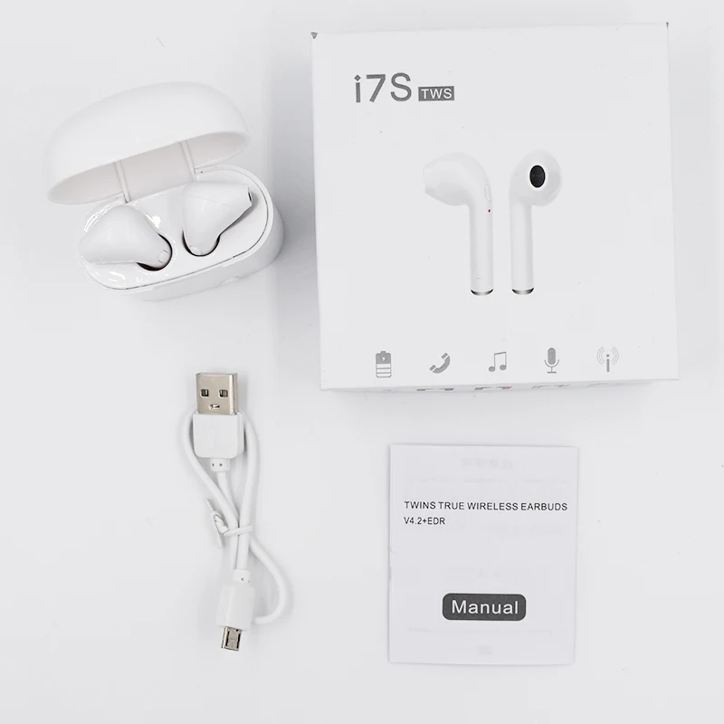 I7S TWS мини беспроводные Bluetooth наушники вкладыши стерео аэрод музыкальная