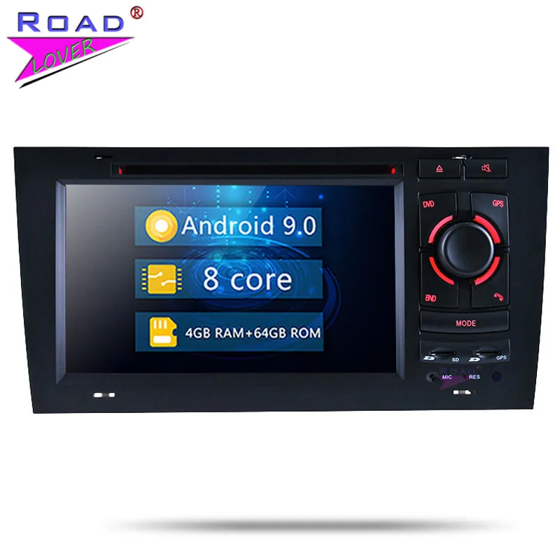 Автомобильный мультимедийный центр Roadlover DVD плеер с Android 9 0 для Audi A6 Восьмиядерный