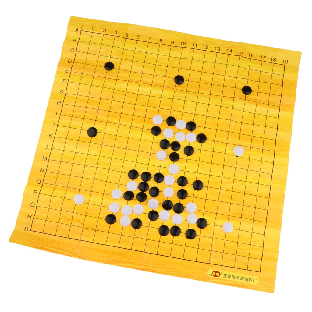 Складной Go Настольная игра WeiQi шахматная доска полный набор Пластик | Спорт и