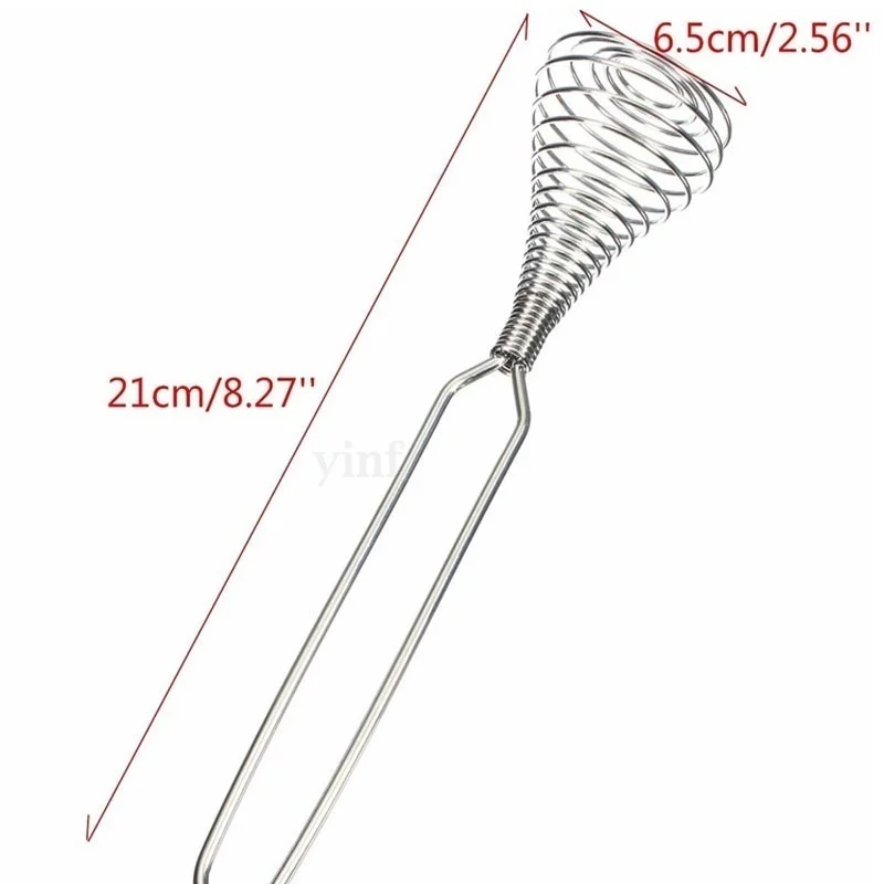 1 Pc High Quality Stainless Steel Egg Beater Spiral Whisk Stiring Mini Cream Stirrer Kitchen Tool | Дом и сад