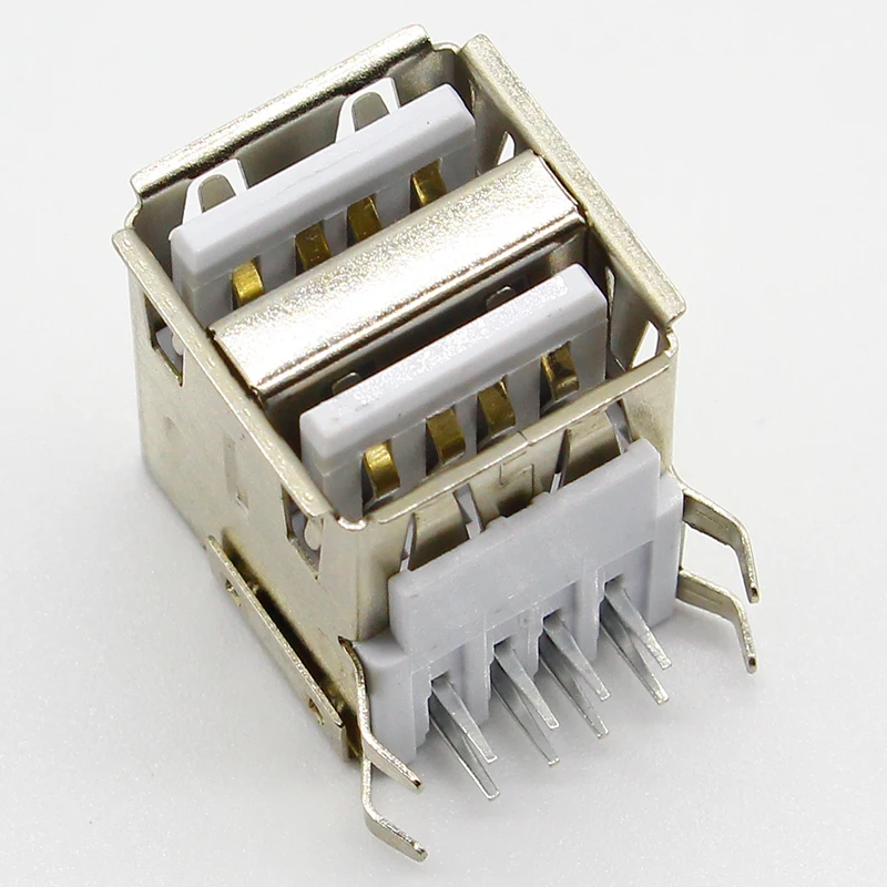 10 шт./лот гнездовой разъем USB типа А белый 2 до 1 набор G44 для передачи данных