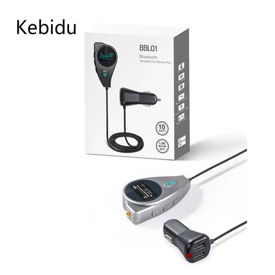 Автомобильное зарядное устройство Kebidu Bluetooth fm передатчик Автомобильный MP3 плеер автомобильное зарядка