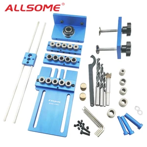 Направляющая для сверления деревянных дюбелей ALLSOME, быстрое соединение мебели для столярных изделий, направляющая для сверления для пробивки прецизионного дюбеля HT1705