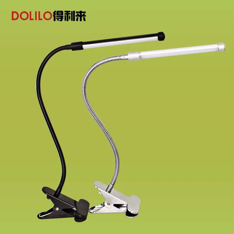 Светодиодная настольная лампа для чтения с клипсой гибкий яркий светильник