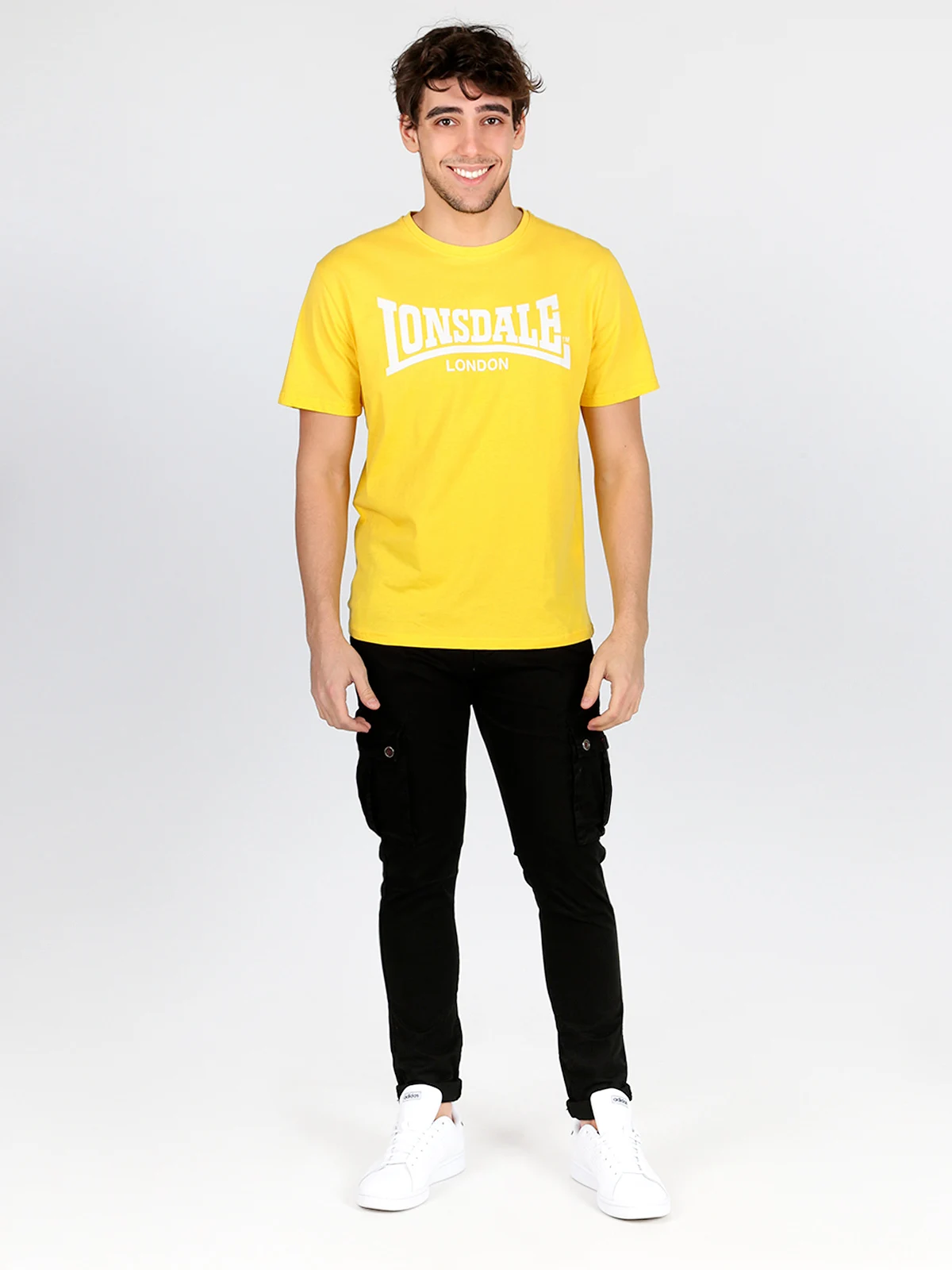 Мужские летние Желтые Повседневные футболки LONSDALE | Мужская одежда