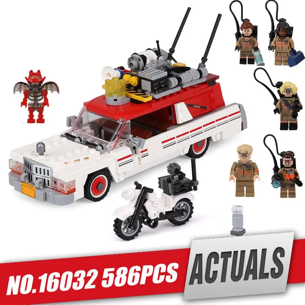 DHL 16032 подлинный фильм серии The Ghostbusters Ecto 1 и 2 комплекта детские развивающие