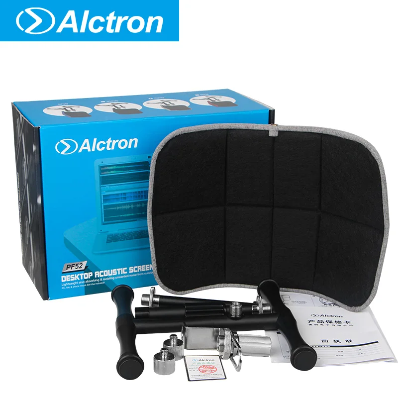 

New Arrival Alctron PF52 desktop acoustic screen for recording studio isolating unwanted noise from outside
