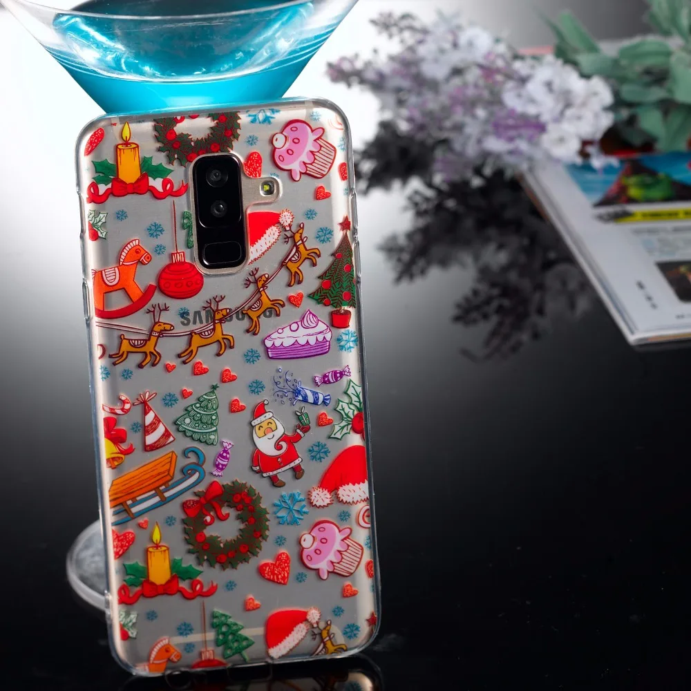 Чехол из ТПУ для Samsung Galaxy A6Plus A8Plus J3 J4 2018 Note 8 Funda|Чехлы-накладки| |