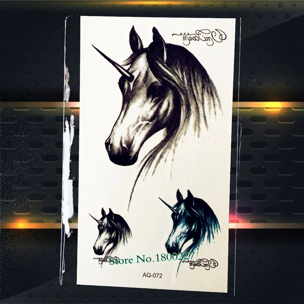 Черный тайский слон Бог Ганеша временные водостойкие наклейки для татуировки