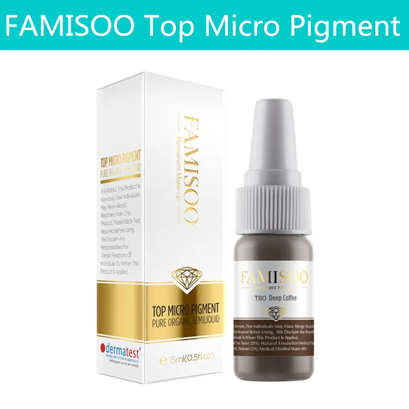 

FAMISOO Top Level Permanent Makeup Pigment Tattoo Tattoos Ink Permanent Makeup Ink 15ml 19 Colors