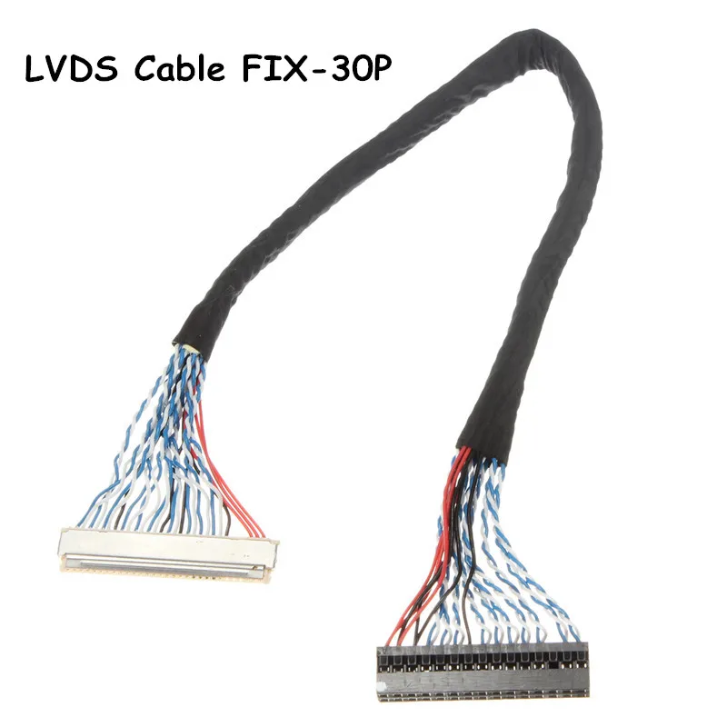 250 мм кабель LVDS FIX 30P D8 30pins 2ch 8bit 1 0 Шаг 17 21 ЖК дисплей Дисплей Панель Экран плате