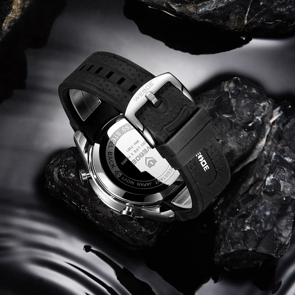 WEIDE мужские спортивные роскошные повседневные Аналоговый светодиодный дисплей