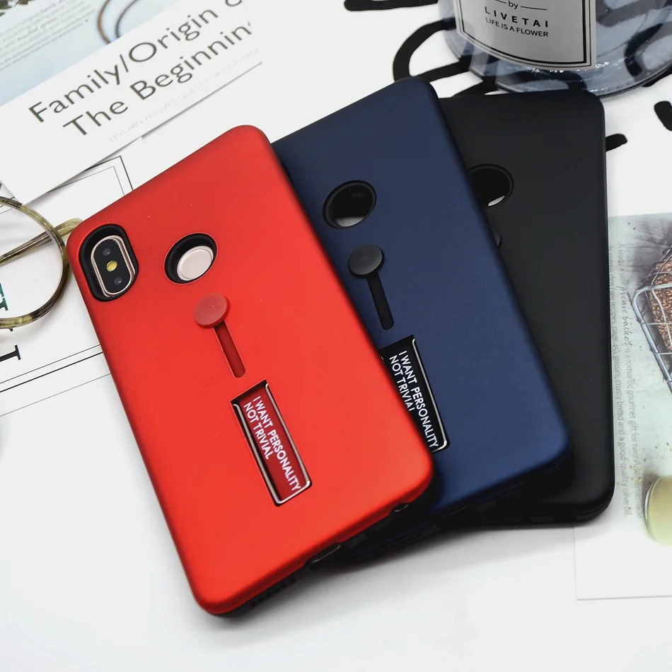 Axbety модные Kickstand чехол для Xiaomi Xiomi Redmi Note5/5 Pro Примечание 3 4 4x случае с пальцем петля