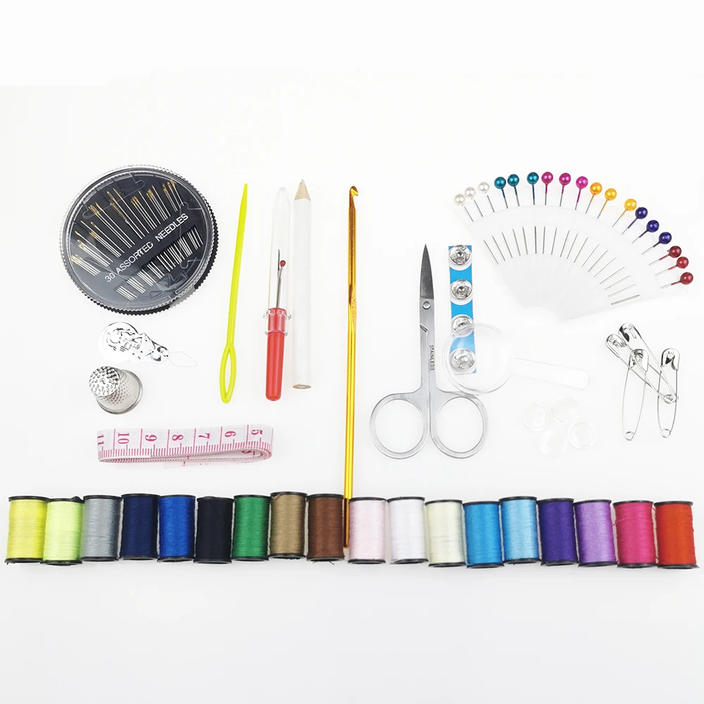 87 шт. портативный комплект для шитья дорожные инструменты игл стеганая нить
