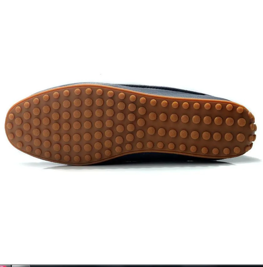 CHAISHOU man shoes Spring new leather genuine plus big size 36-47 slip-op Flats Casual Shoes Peas CS-85 | Обувь