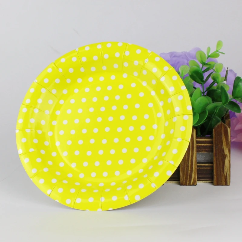 10 шт./Лот одноразовая посуда в горошек|supplies party| |