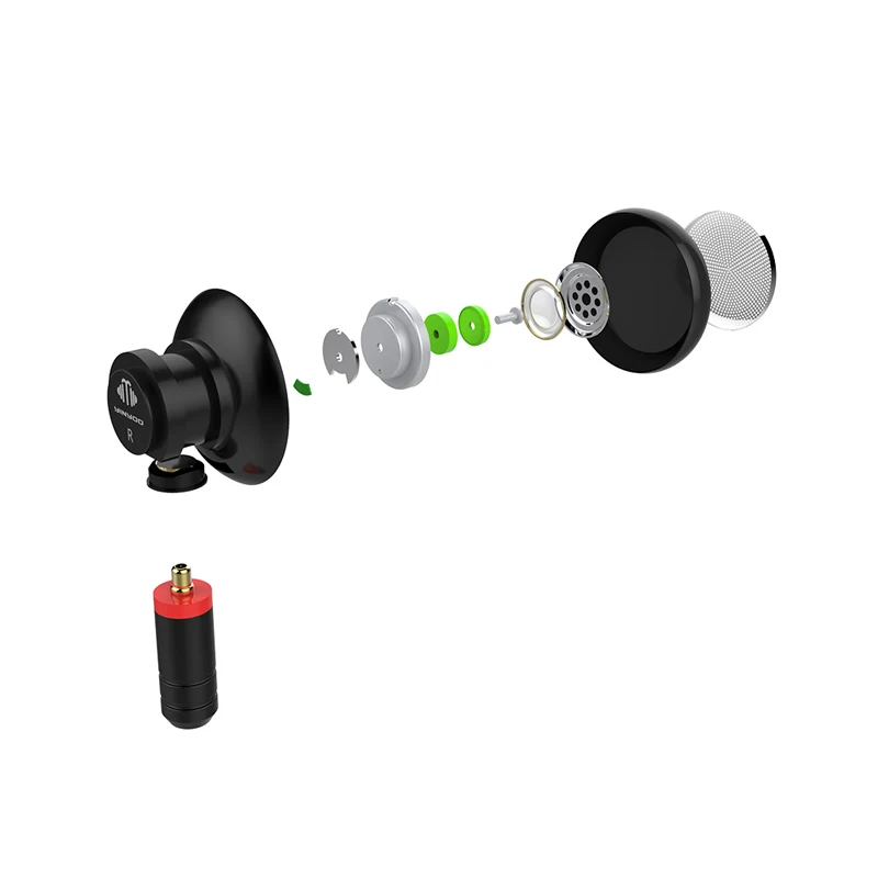 YINYOO BK2 DIY MMCX наушники 14 8 мм Динамический драйвер гарнитура HIFI металлические