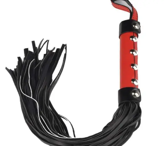 Эротические игрушки сексуальные Whip Черный Lash красной ручкой для взрослых игры