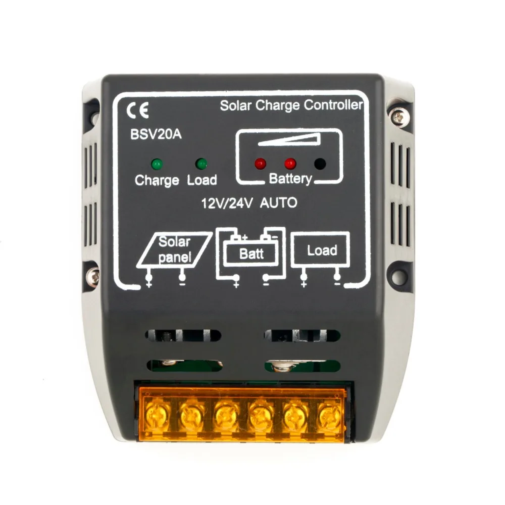 20A 12 V/24 V солнечная панель регулятор заряда Регулятор безопасный защитный