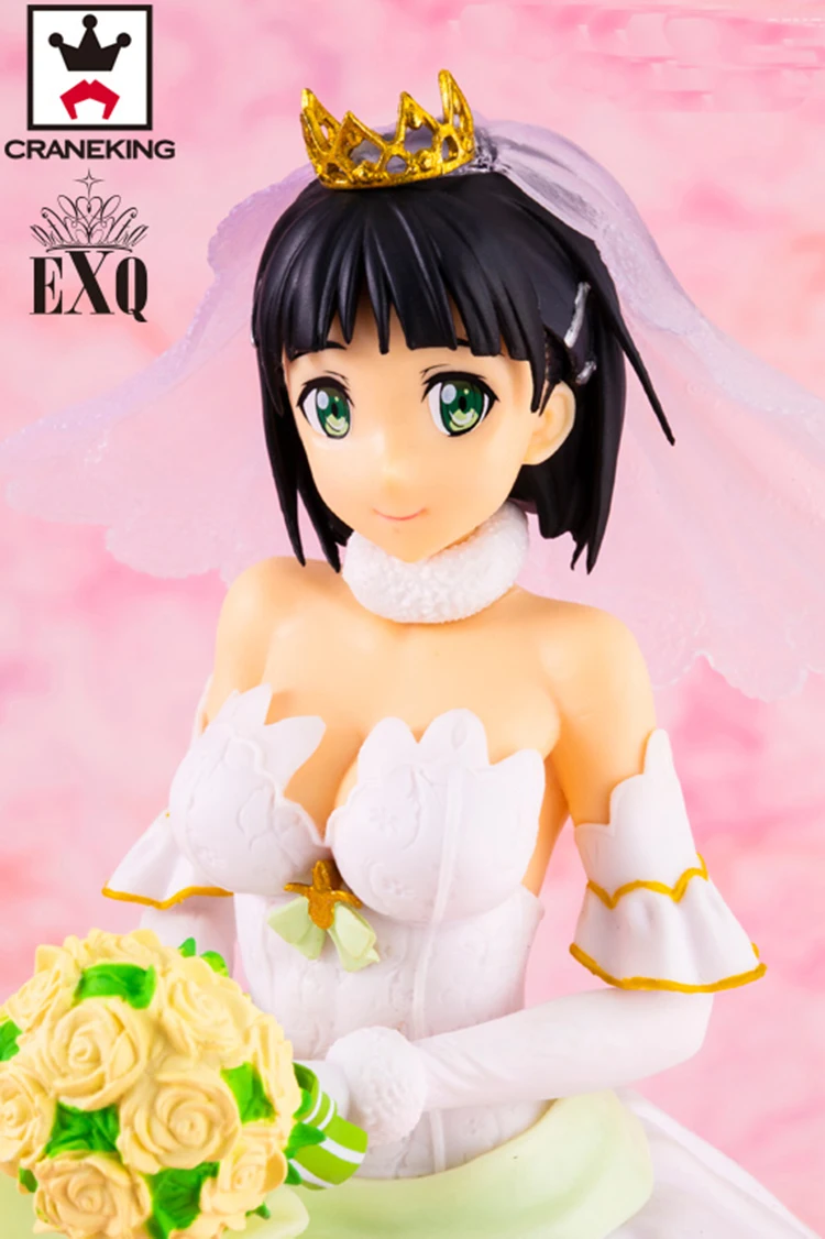 CMT Origianl Banpresto Sword Art онлайн код регистратор EXQ фигурка Свадьба Suguha Аниме ПВХ